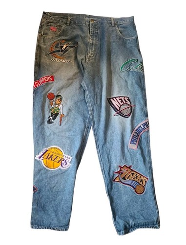 良品 アンク UNK 90s NBA デニム 32 L相当 オフィシャルモデル 良品 アンク UNK 90s NBA デニム 32 L相当 オフィシャルモデル