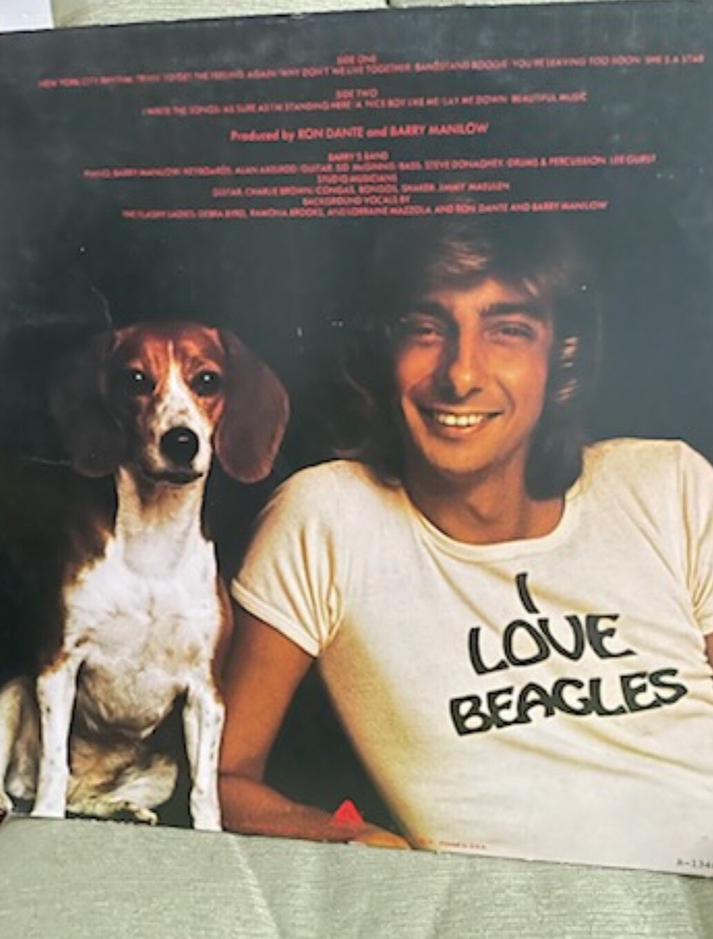 BARRY MANILOW TRYIN TO GET THE FEELING VINYL LP RECORD AL4060 70s I WRITE SONGS-
