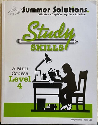 Summer Solutions Study Skills Level 4 Excellent Condition LIKE NEW