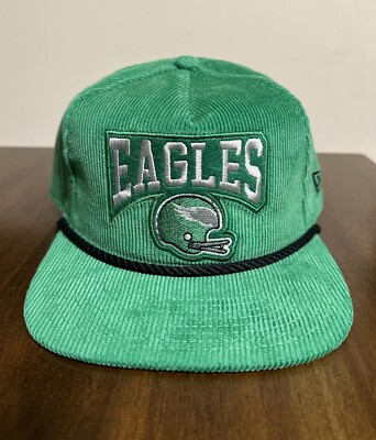 Philadelphia Eagles New Era Kelly Green Snapback The Golfer Corduroy Hat Hurts