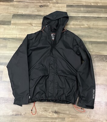 Helly Hansen Mens XL Black Jacket Hoodie Windbreaker Full Zip Tech Protection 