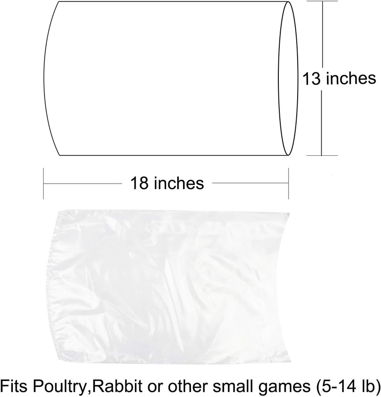 Poultry Shrink Bags,50Pack 13x18Inches Clear Poultry Heat Shrink Wrap Freezer Wi