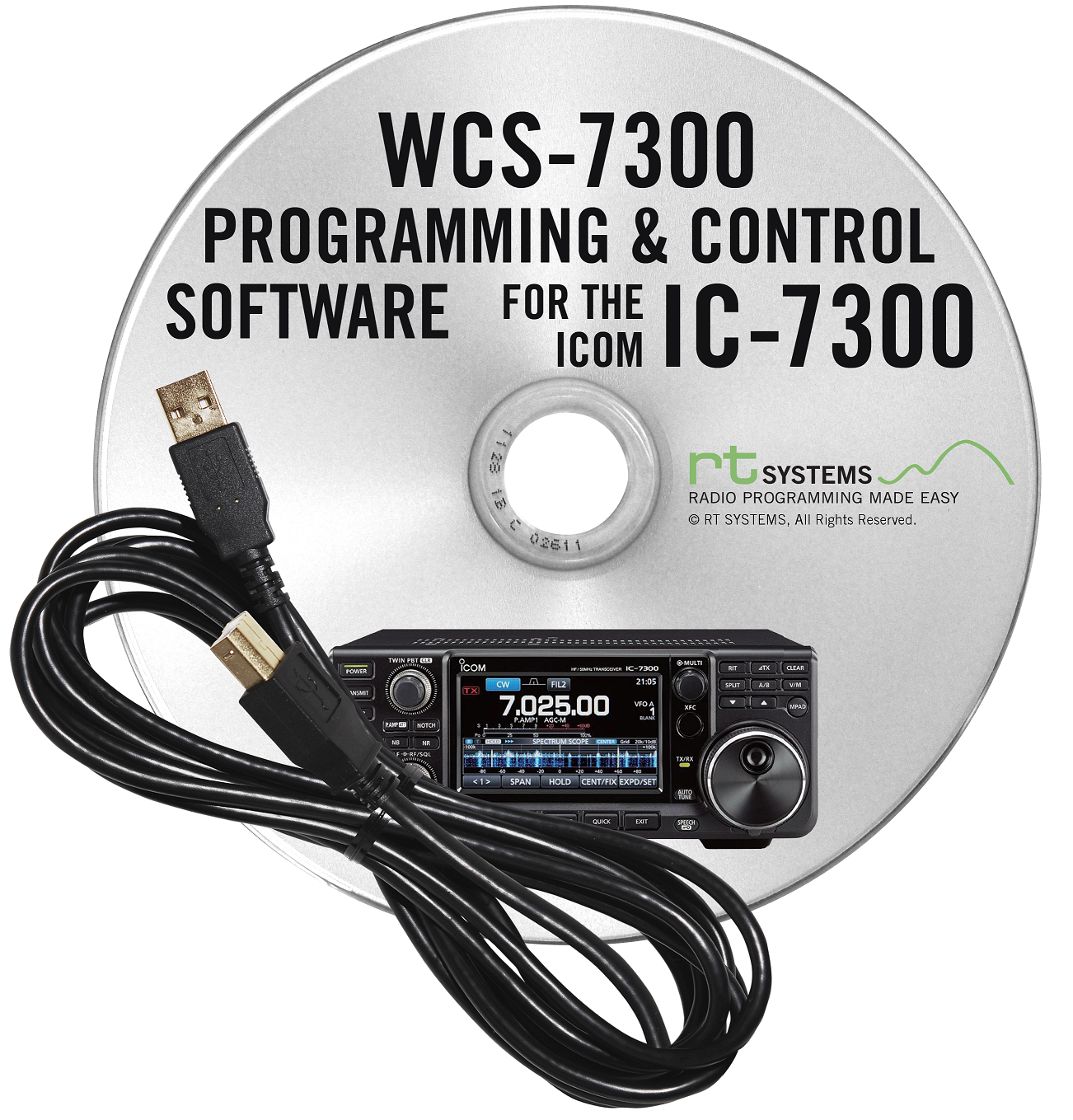 Rt systems programming software cable for icom ic 7300 ebay