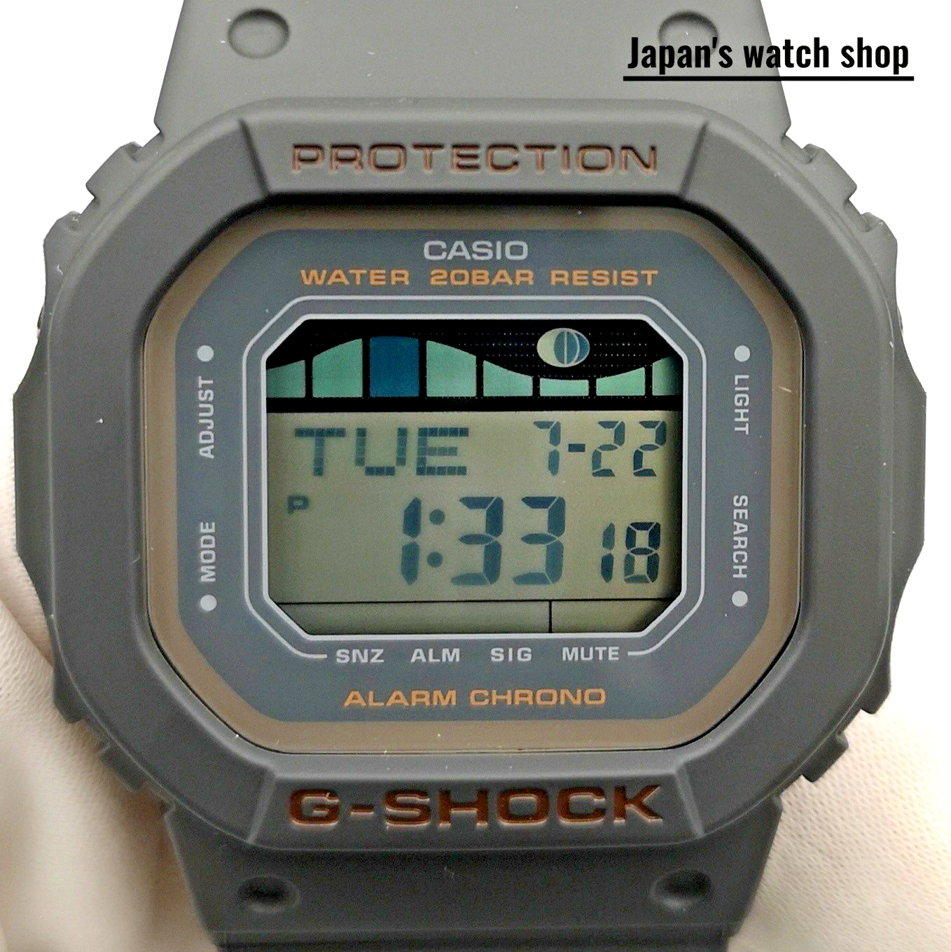 G-LIDE　GLX-S5600-1JF CASIO G-SHOCK GLX-S5600-1JF Black G-LIDE Tide Moon Women's