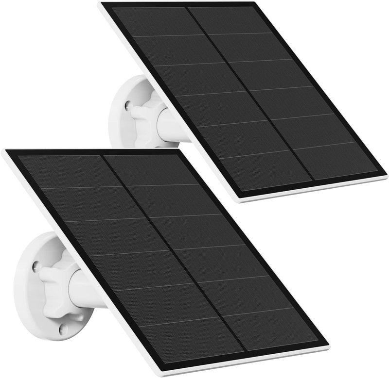 Solar Panel for Security Camera, 5W USB Solar Panel Compatible with Rechargeable