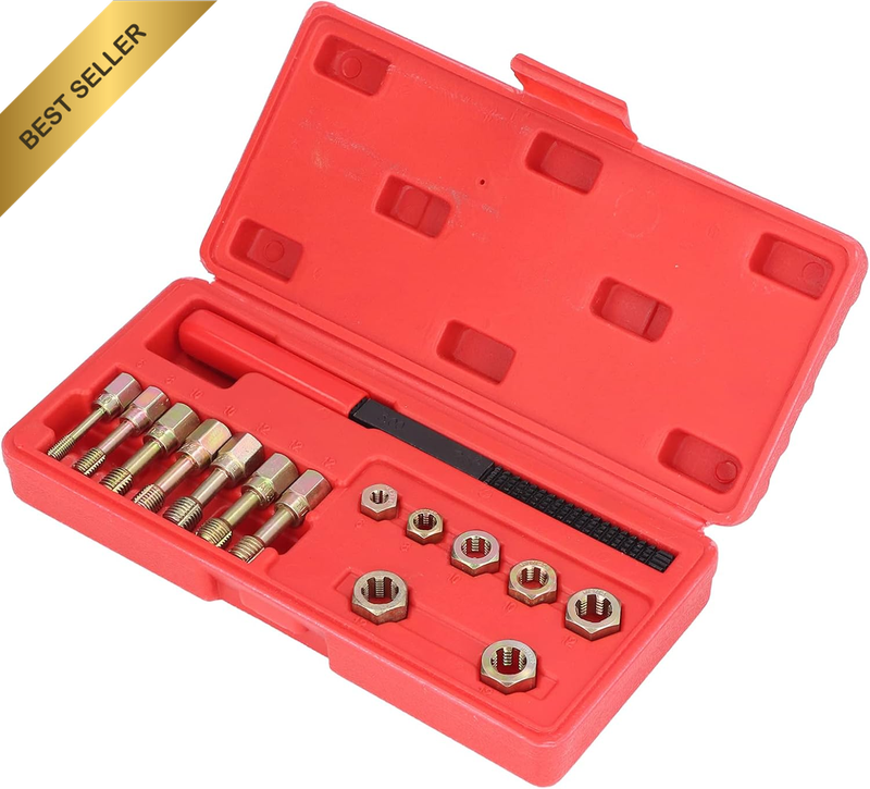 Metric Thread Restorer Kit, Thread Repair Tool Tap Die Set Carbon Steel High Str
