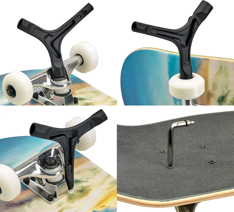 All in One Skate Tool, T Tool, Y Tool for Skateboards, Longboards, Mini Skateboa