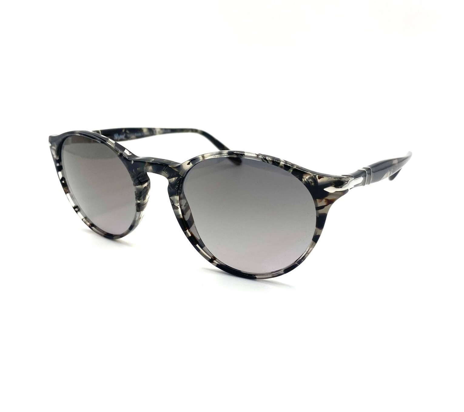 Pre-owned Persol Po3092sm Sunglass 9057/m3 Grey Tortoise/polarized Gradient Grey Lens 50mm In Gray