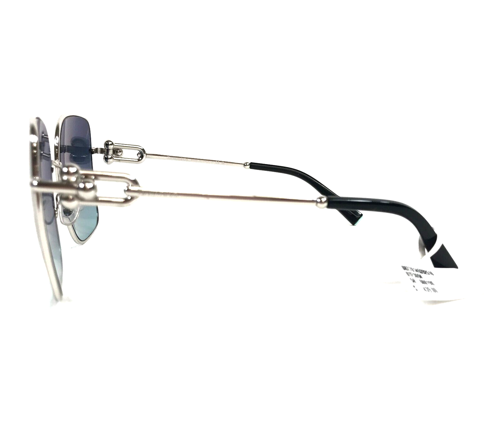 Pre-owned Tiffany & Co . Sunglasses Tf3094 6001/9s Silver Oversized Square W/ Blue Gradient