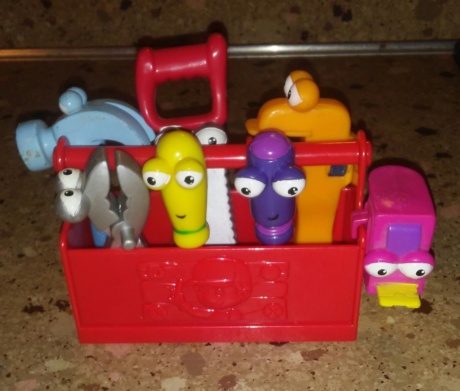 Disney’s Talking Handy Manny Doll w Red Tool Box 7 Tools