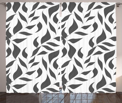Greyscale Curtains 2 Panel Set for Decor 5 Sizes Available Window Drapes