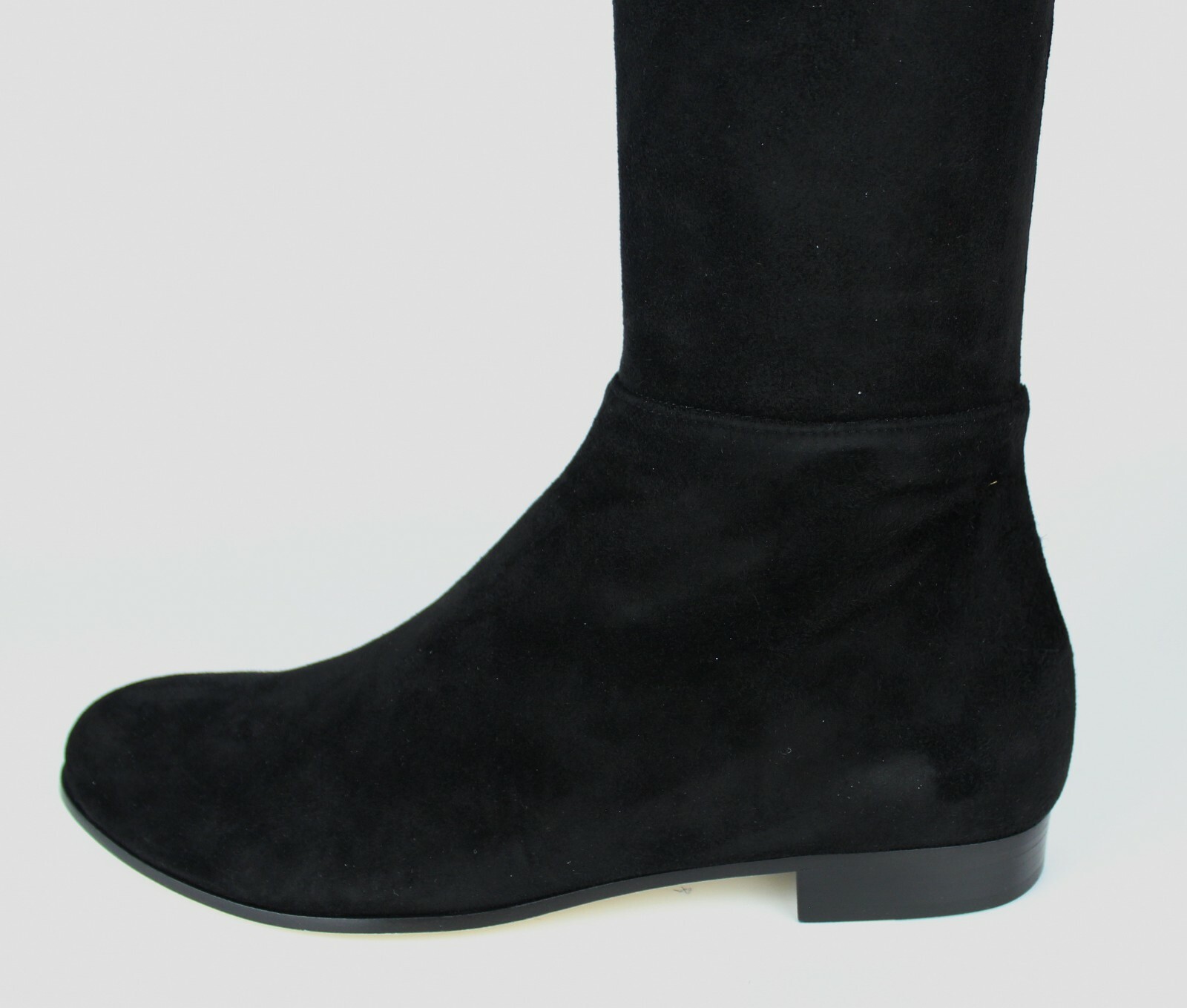 Pre-owned Jimmy Choo Myren Stretch Suede Over-the-knee Boot, Black, Eur38.5, Msrp$1550