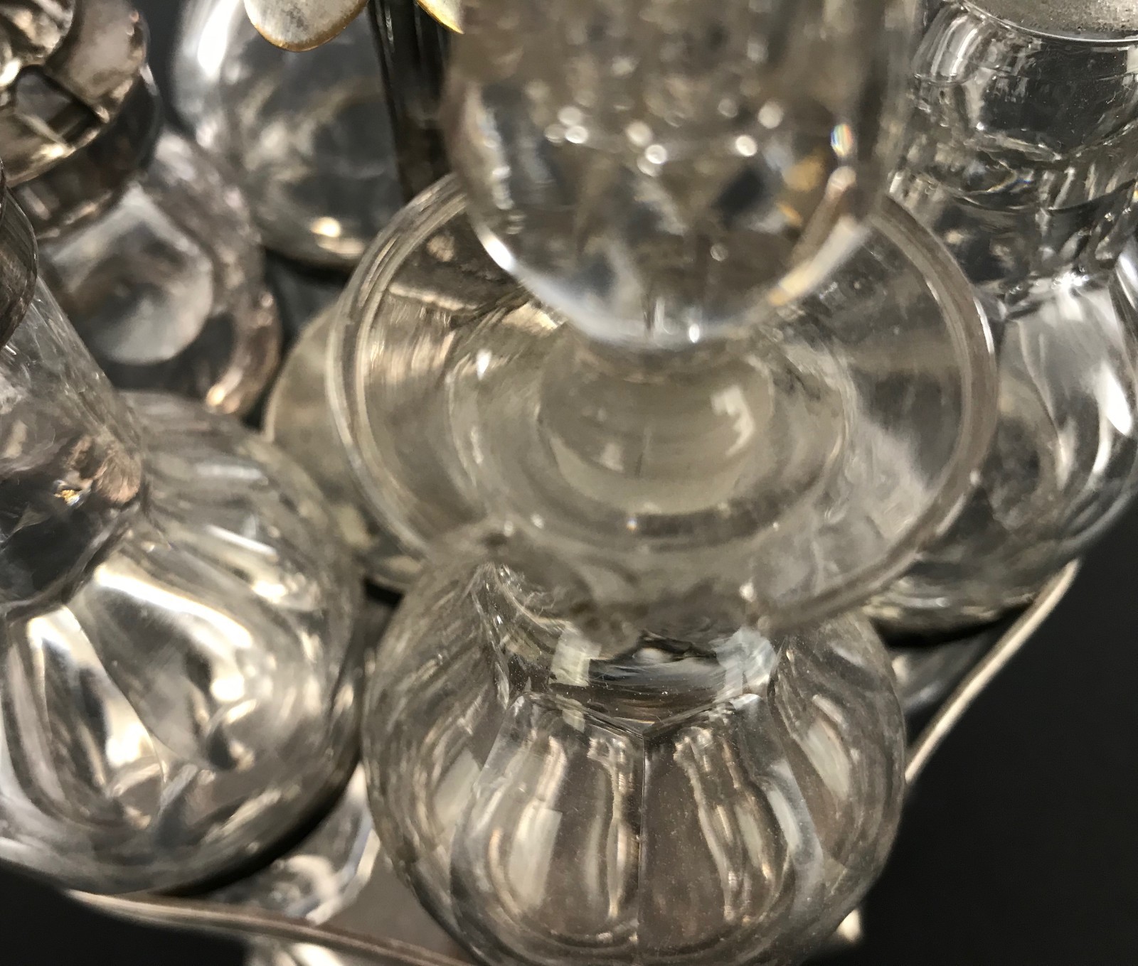 Victorian Silverplate Dinner Castor Set F. CURTIS Mfg Circa 1850