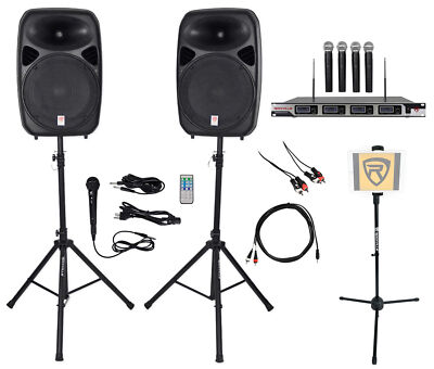 Rockville Professional 15'' iphone/ipad/Android/Laptop/TV Karaoke Machine/System