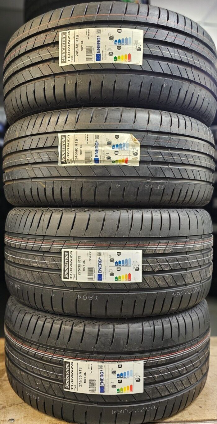 Bridgestone Turanza T005 RFT Black Sidewall Tire (245/50RF19