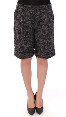 DOLCE & GABBANA Шорты Серые однотонные шерстяные брюки с логотипом IT44/ US10/ EU40/ L Рекомендуемая розничная цена 1300 долларов США