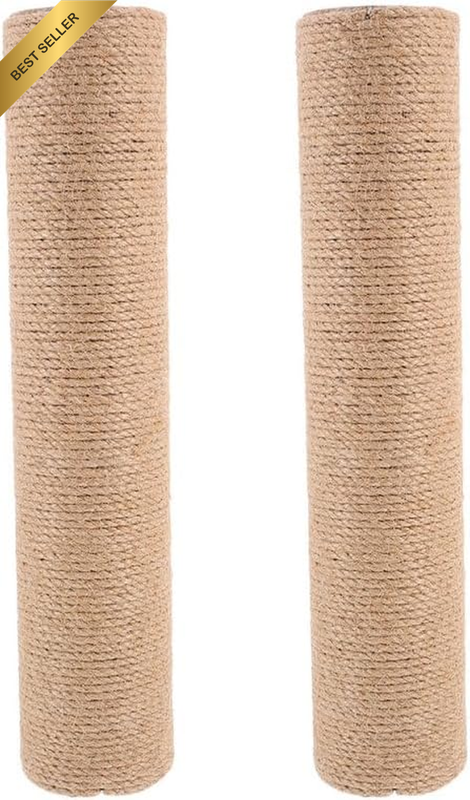 Cat Scratching Post Replacement 2 Pcs Sisal Rope Pole DIY Scratch Post Accessori