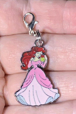 Silver Ariel From Disney s The Little Mermaid Zipper Pull & Keychain Add On Clip