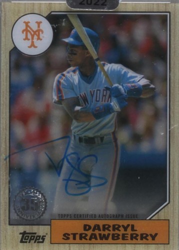 2022 Topps Clearly Authentic Autographs - Darryl Strawberry #87TBA-DST