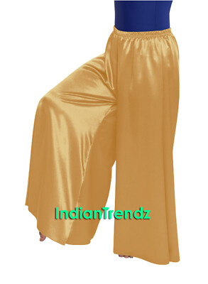 Satin Palazzo Pant Harem Yoga Genie Trouser Belly Dance Pantaloons Aladdin Women