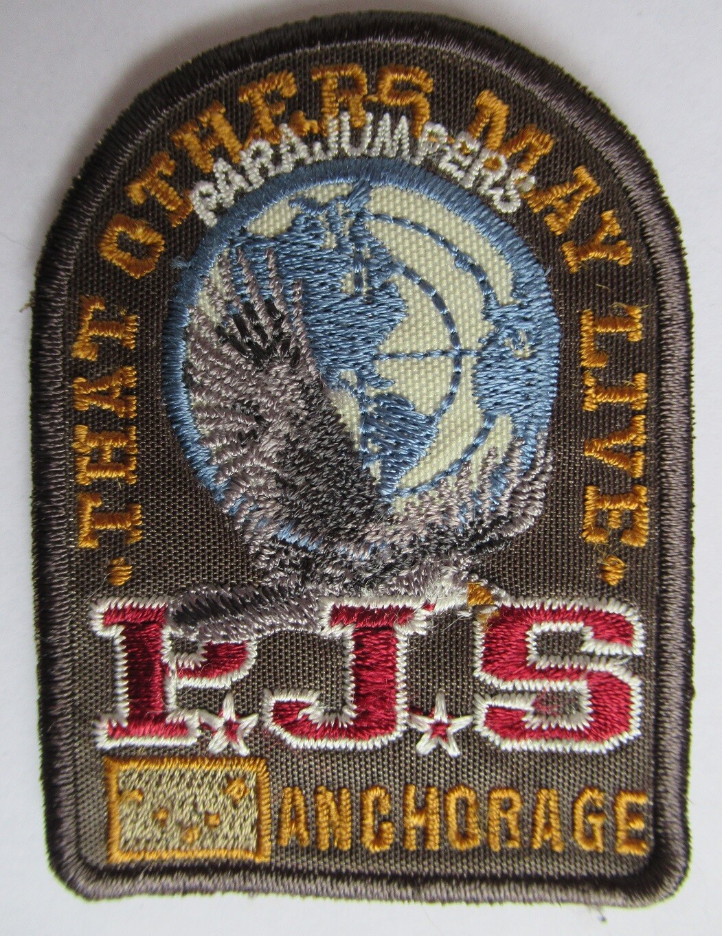 PARAJUMPERS PJS BROWN AUTHENTIC JACKET REPLACEMENT PATCH EX