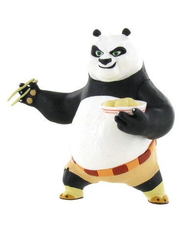 Kung Fu Panda Figurine Po Eating 8 CM Comansi Figure 99913 - 第 1/1 張圖片