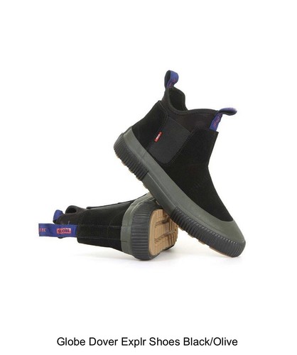 GLOBE DOVER EXPLR Polartec Skate Skateboarding Shoe Boot Black & Olive Men’s 9