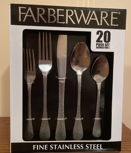 “Farberware”~20 Piece~Fine Stainless Steel~Flatware Set~