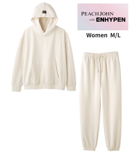 PEACHJOHN with ENHYPEN ルームウェア ENHYPEN PEACH JOHN collaboration room wear hoodie Women M-L