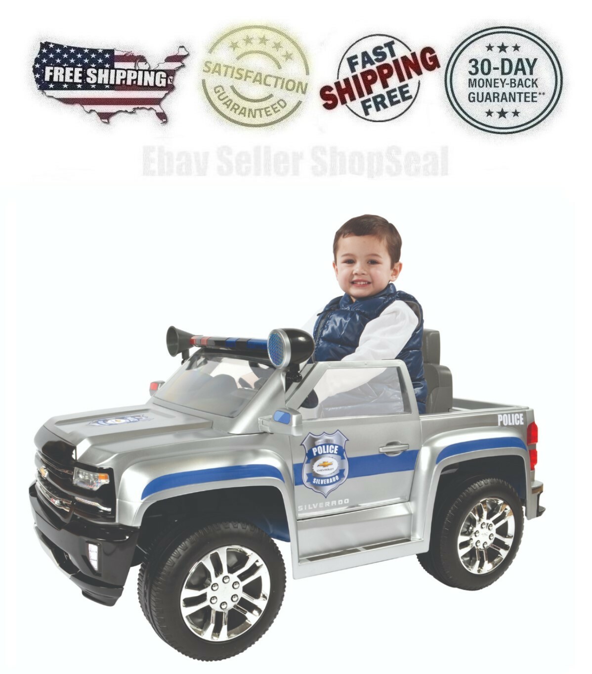 carrito de policia para niños