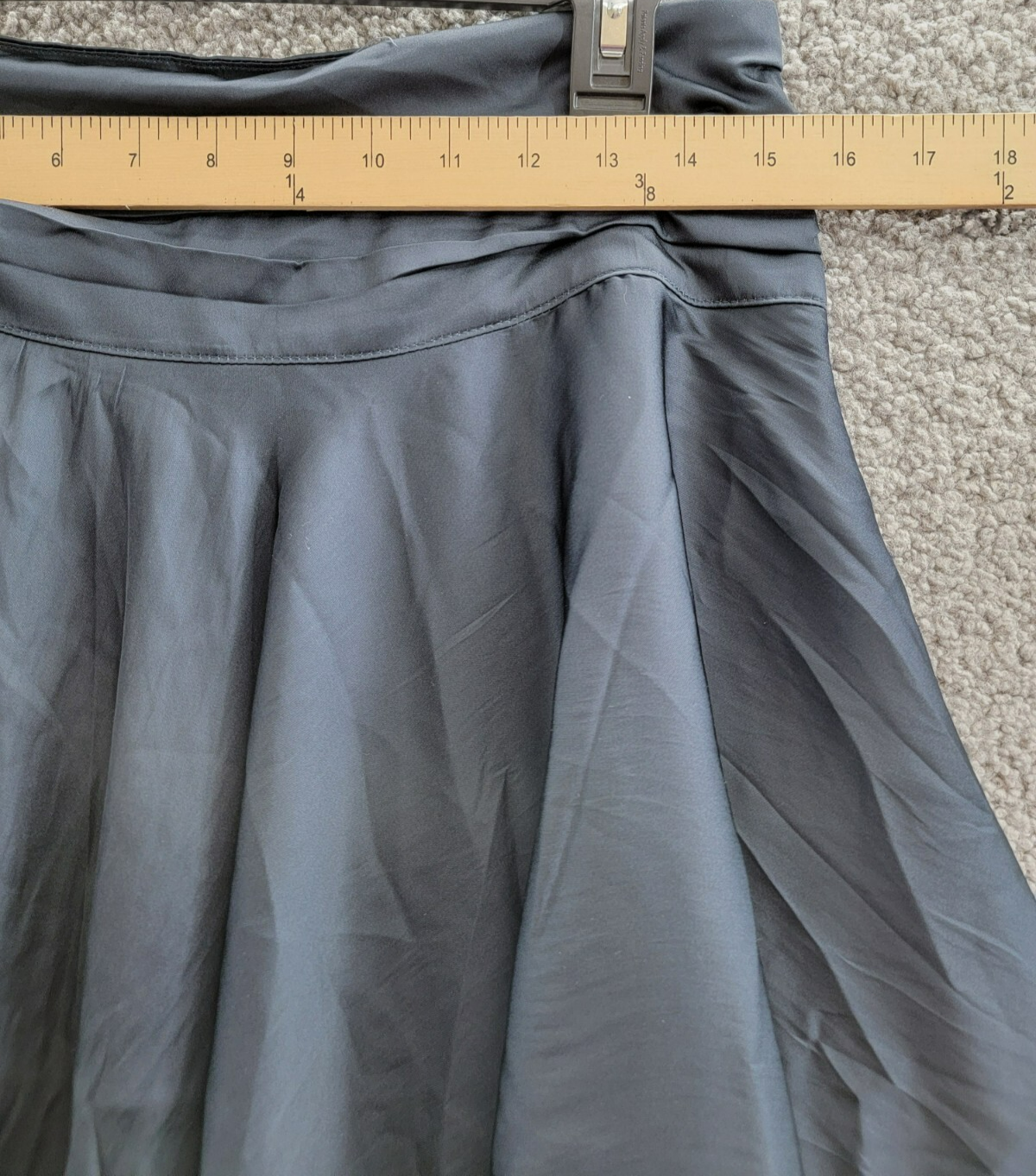 Lioness Legacy Asymmetric Skirt Women's S Navy Ruched Waist Side Zip Closure - Picture 5 of 15