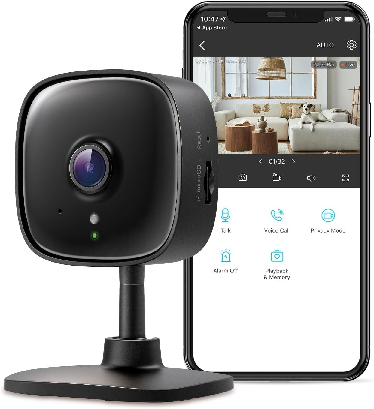 TP-Link Tapo C111 Home Security Wi-Fi Camera - 2K Ultra HD - Black (A306) TP-Link Tapo C111 Home Security Wi-Fi Camera - 2K Ultra HD - Black (A306)