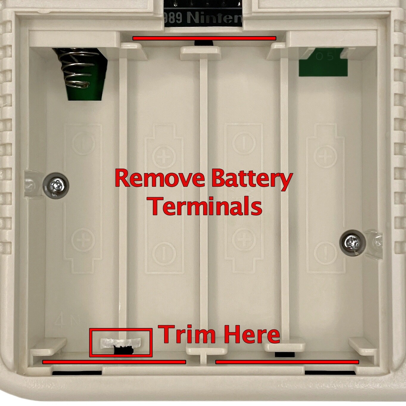 Gameboy Original DMG Rechargeable Lithium Battery Mod USB-C Li-ion LiPo Game Boy