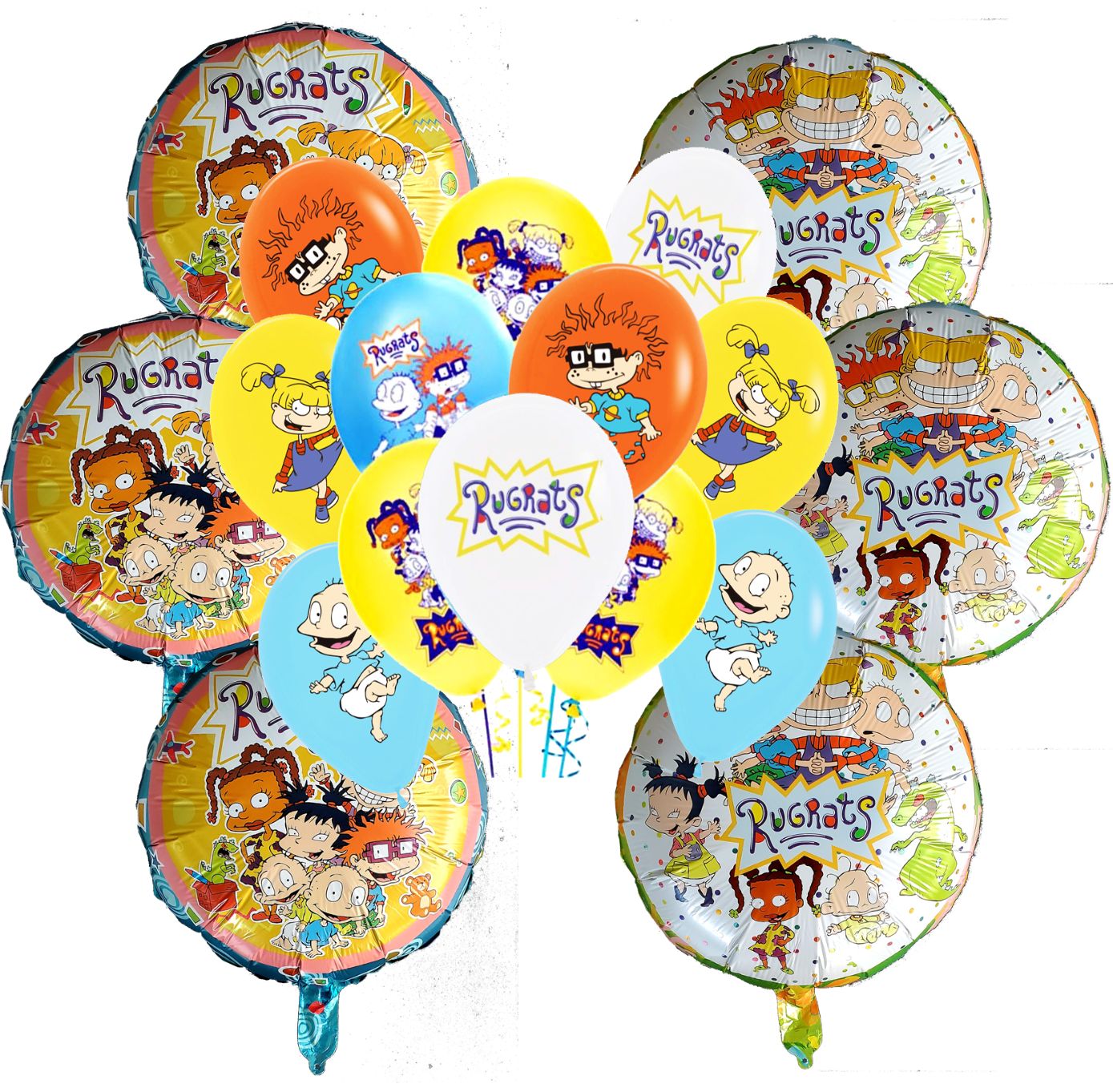 RUGRATS CUPS PLATE BANNER PARTY TABLE COVER SUPPLIES BALLOON CUPCAKE TOPPER CAKE