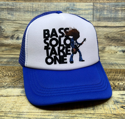 Metallica Bass Solo Take One Unisex Trucker Hat Blue Anesthesia Heavy Metal Cap