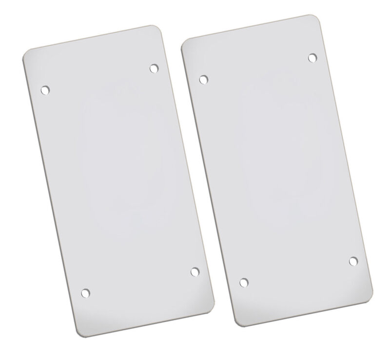 Flat Clear License Plate Cover - 2 Pack Of Heavy-Duty Shields - Ubreakable