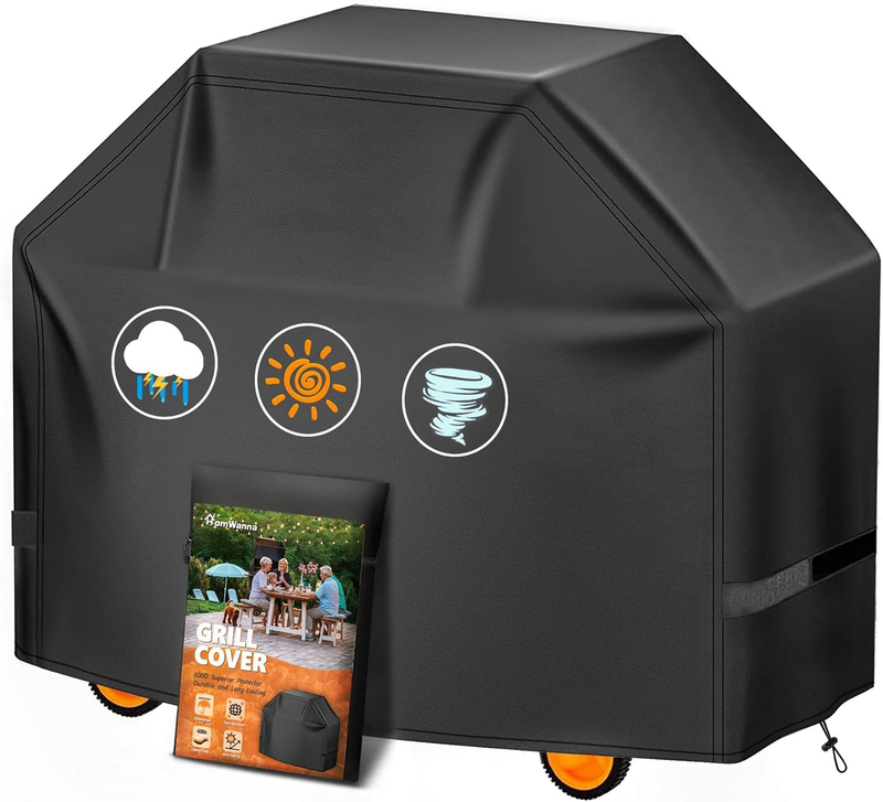 BBQ Cover 52 Inch - 600D Grill Cover for Weber Spirit 300 & Spirit 400 Series Gr