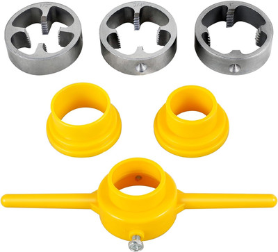 6Pcs PVC Thread Maker Tool, Pipe Threader Plumbing Tool, Reusable PVC Pipe Threa