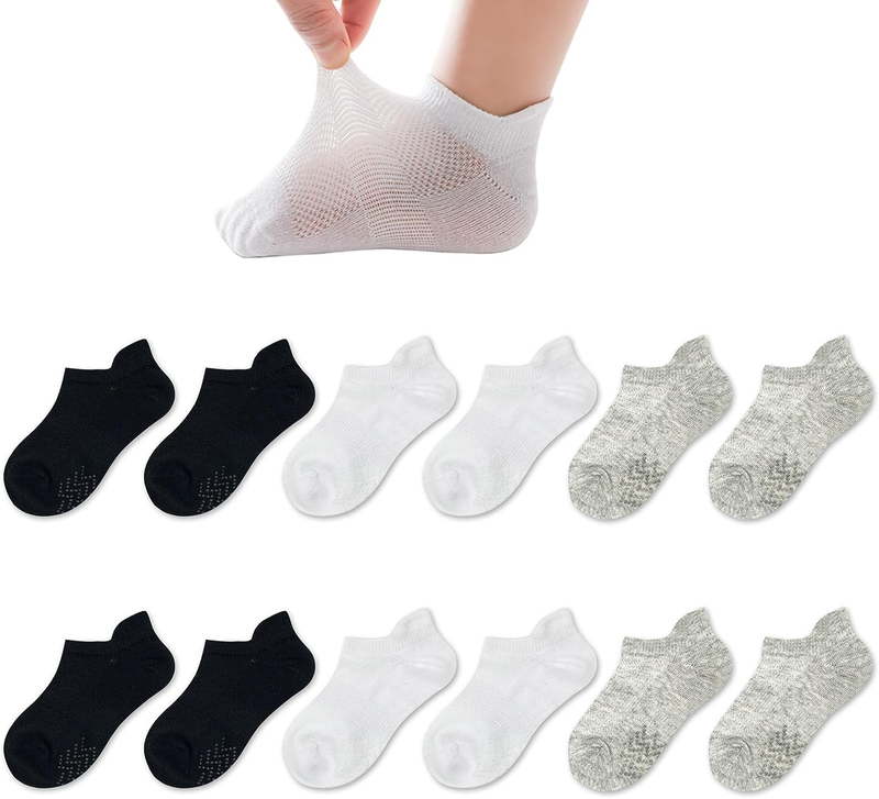 No Show Thin Anti Skid Ankle With Grips For Kids Little G