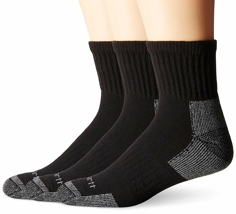 Carhartt Men'S 3 Pack Work Quarter Socks