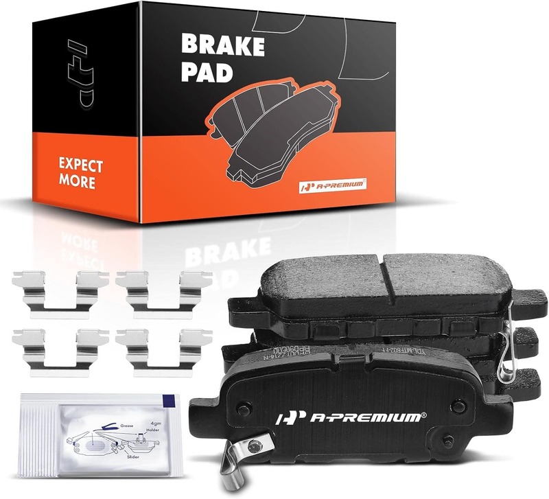 Rear Ceramic Disc Brake Pads Set Compatible with Select Infiniti, Suzuki and Nis