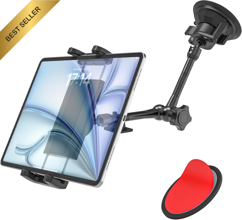 Tablet Mount for Car, [Latest anti Shake] Dashboard Windshield Sunroof Tablet Ho