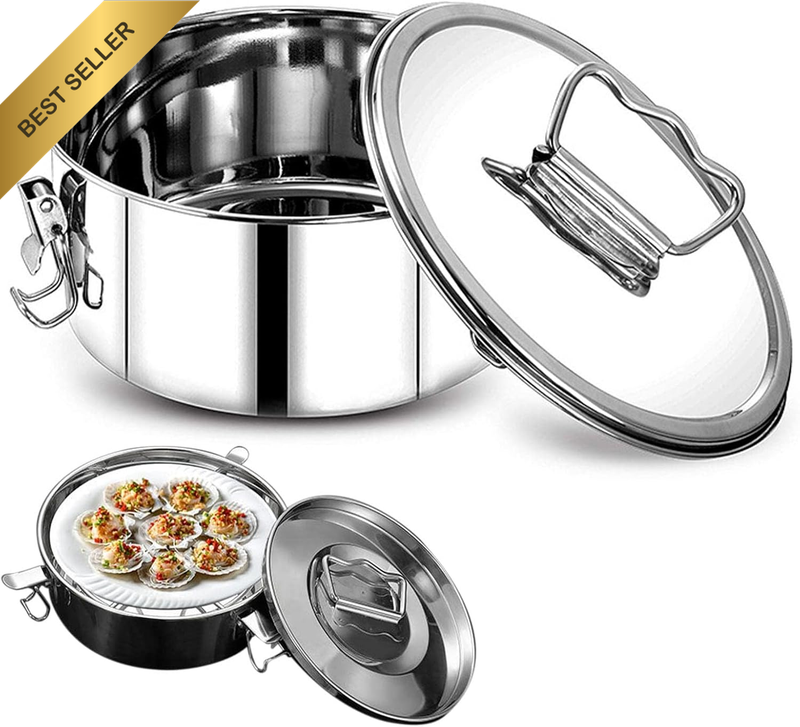 Flan Mold, Portable Flan Pan Flanera Mold, Food-Grade Stainless Steel Large Capa