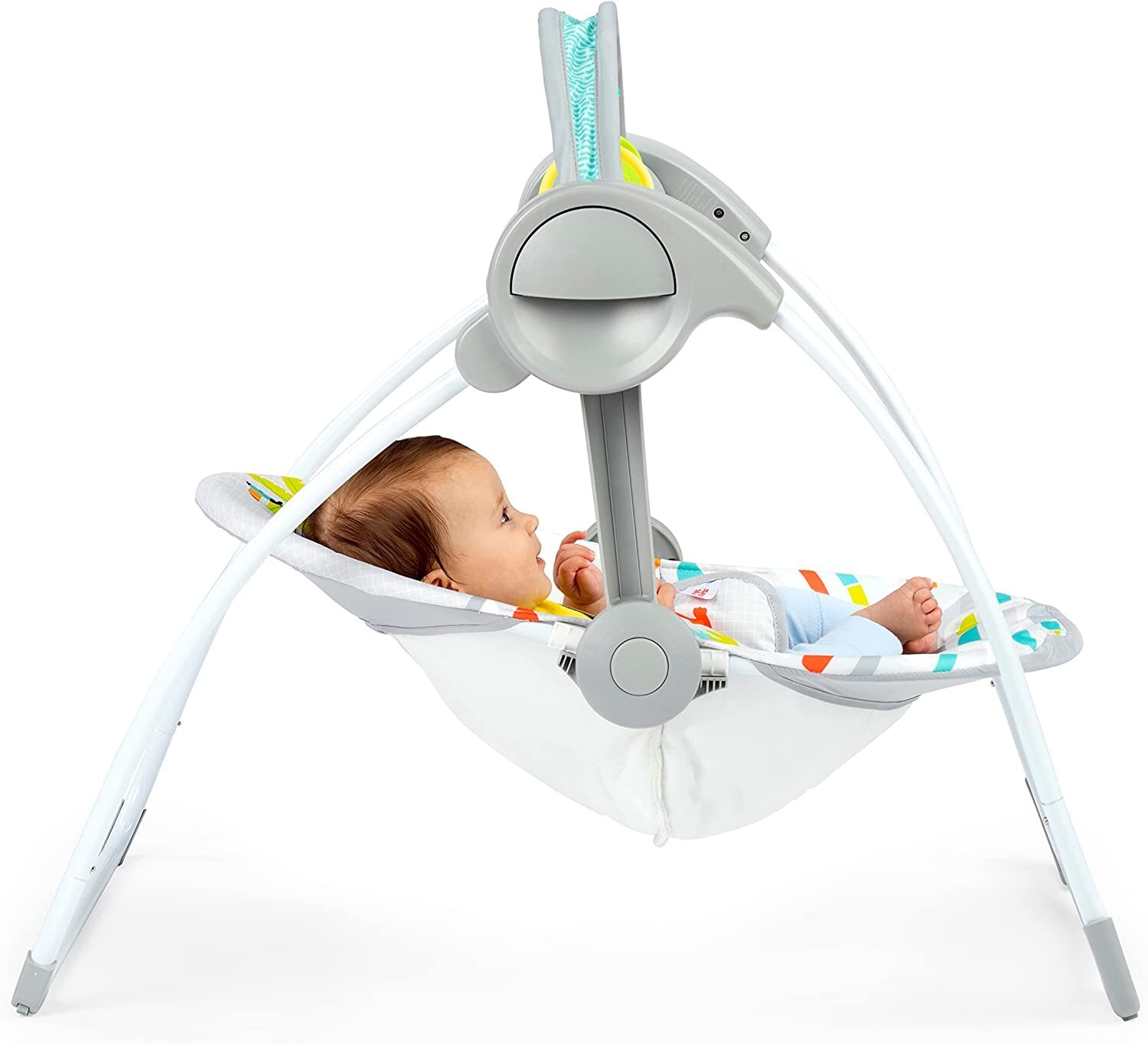Bright Starts Playful Paradise Portable Compact Baby Swing with Toys, Unisex