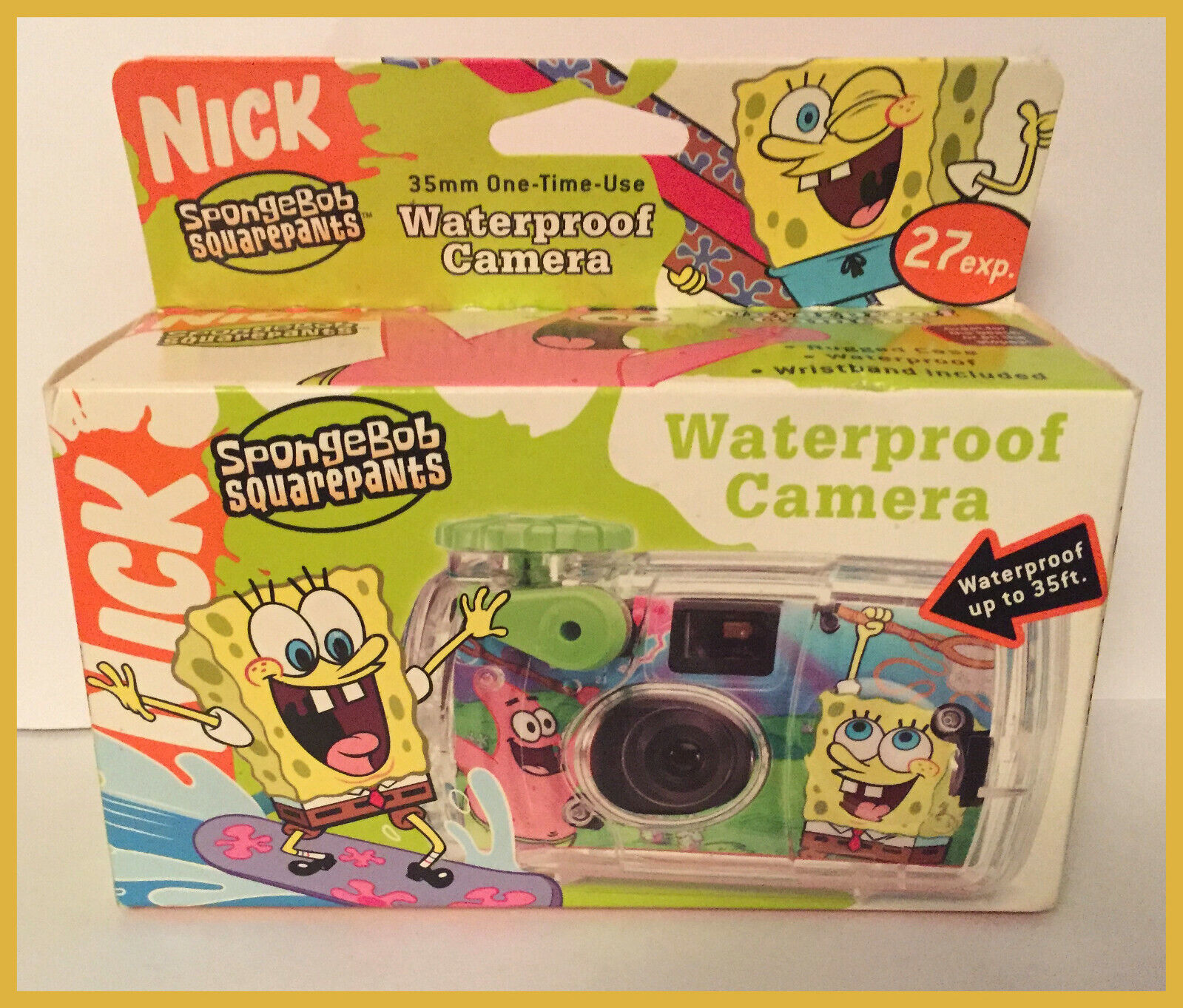 Vintage SPONGEBOB SQUAREPANTS Waterproof 35MM CAMERA New In Vintage SPONGEBOB SQUAREPANTS Waterproof 35MM CAMERA New In