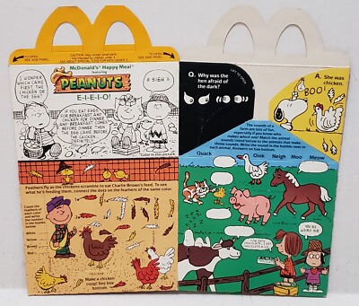 McDonald's Happy Meal Toy Boxes Only - Choose the one you need or want