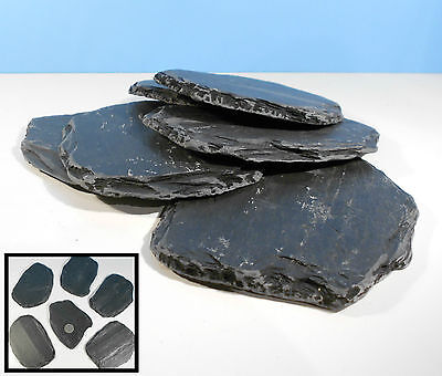 6x Large New NATURAL Flat SLATE Rock Stone for AQUARIUM Fish Tank