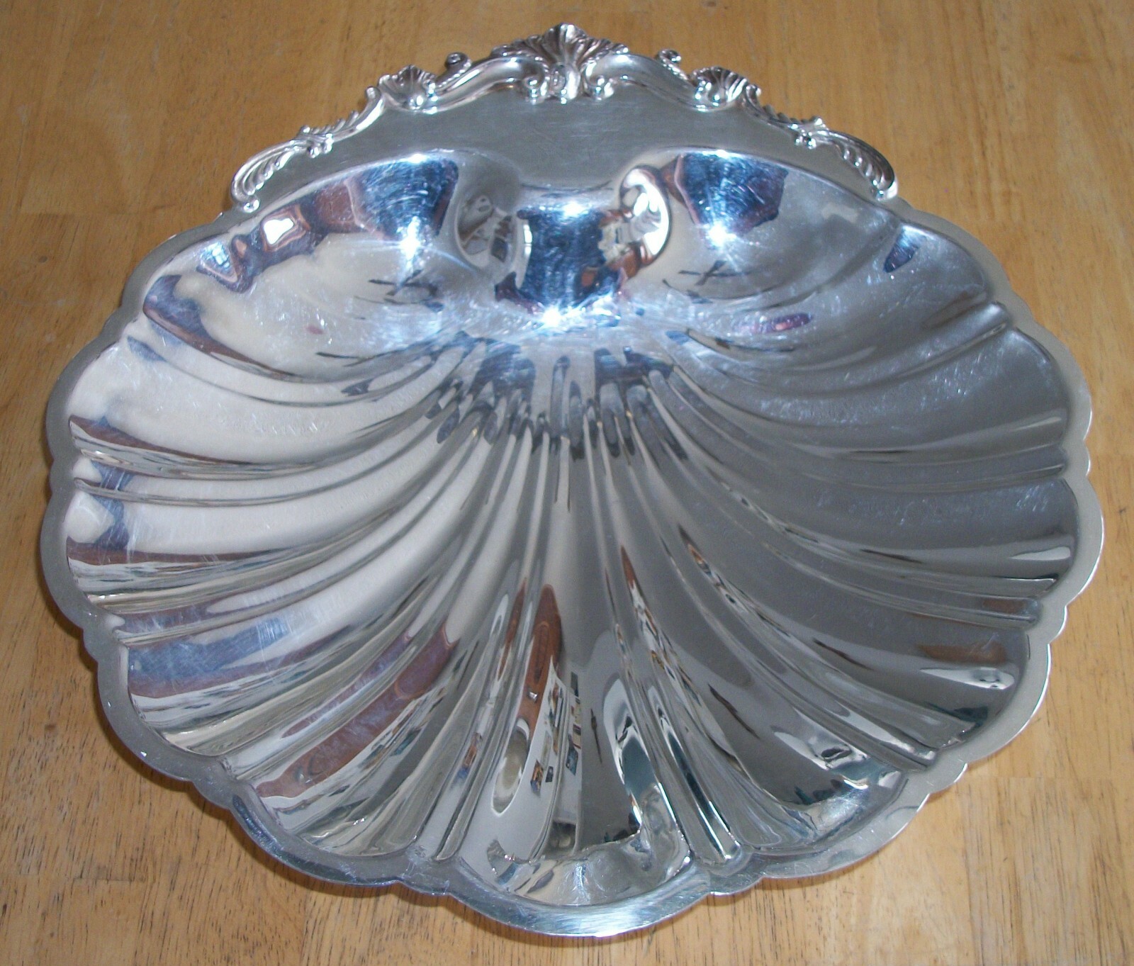 Vintage FB Rogers Silver Co. 1824  Silver on Copper Shell Dish