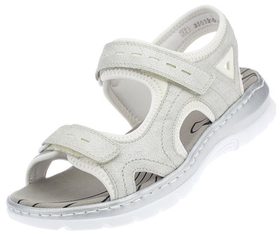 NEU Rieker Damen Trekkingsandalen Outdoor Sandalen Klettschuhe 66966-80 Weiß 41