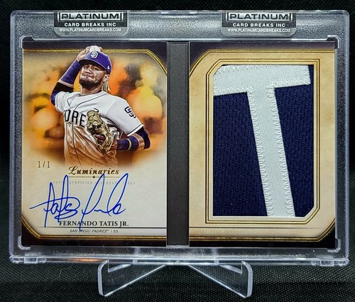 2020 Topps Luminaries Fernando Tatis Jr Letter Patch Auto Booklet